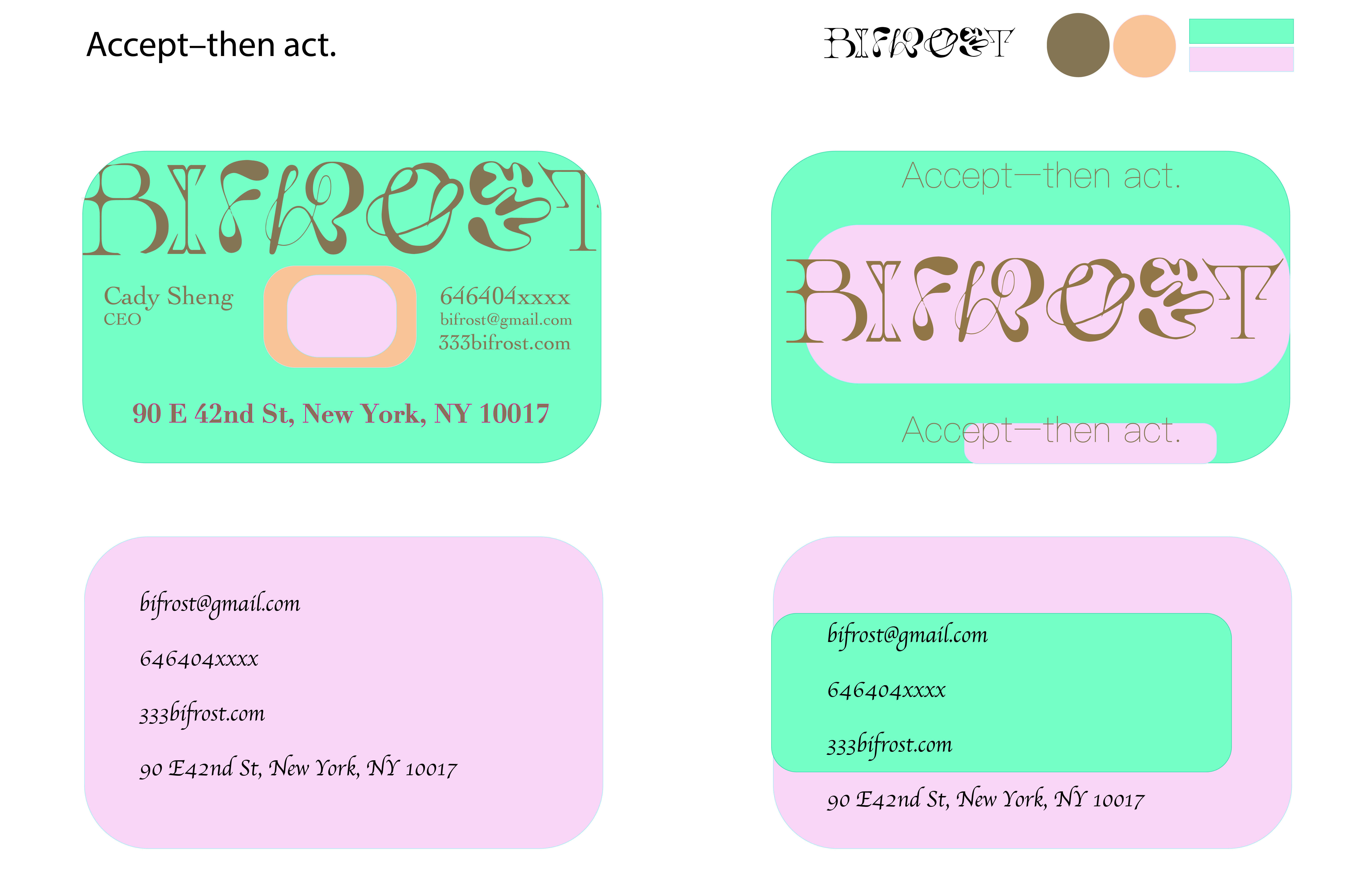 Typeface Design and Business Card III